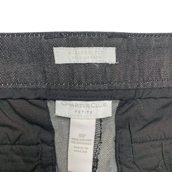 Charter Club Milano Black Allison Fit Bootcut Denim‎ Trousers - Picture 8 of 9